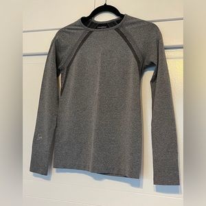 Jaanuu Heather Gray Long Sleeve Seamless Top